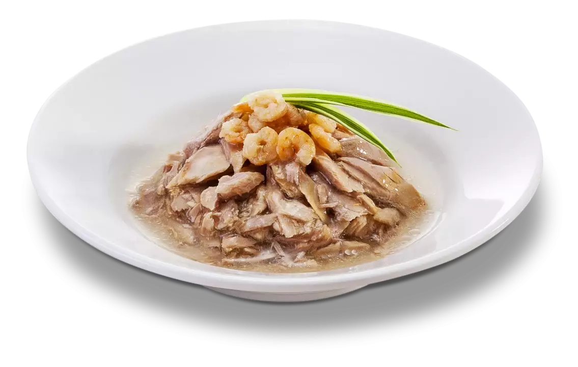 Tuna Topping Shrimp in Gravy